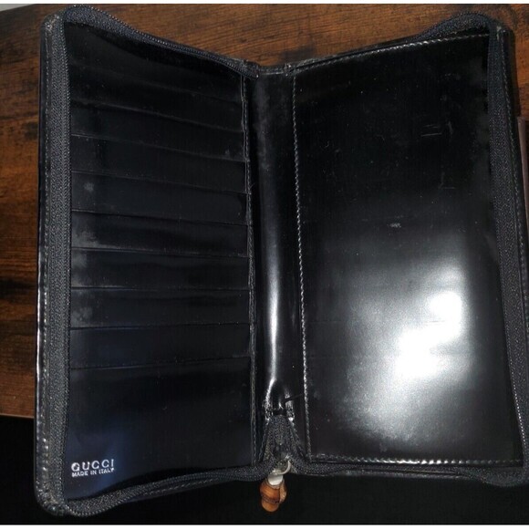 Gucci Nylon Bamboo Long Wallet Tom Ford Era‎ Vintage - Picture 7 of 10